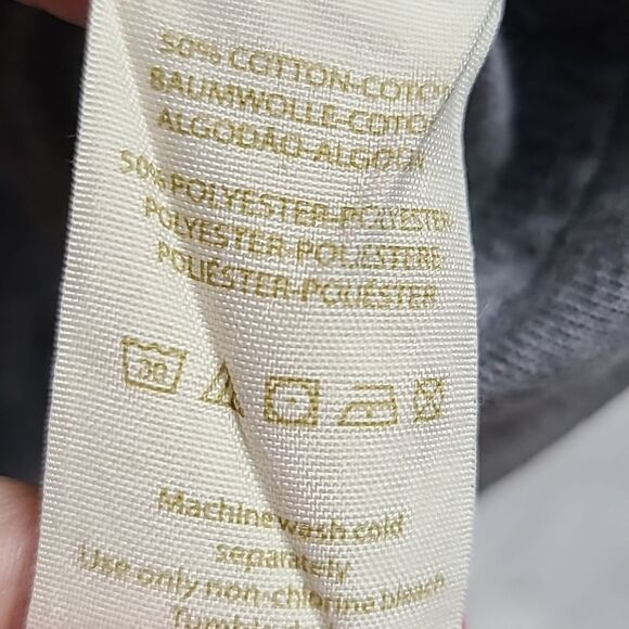 Free People Field Goal Colorblocked Cold shoulder Crop Cutout Top Gray/Yellow - Picture 6 of 7